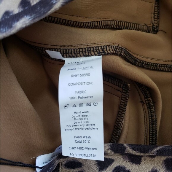 Mistress Rocks Los Angeles Stretch Leopard Paneled High Rise Leggings Small - Picture 10 of 10